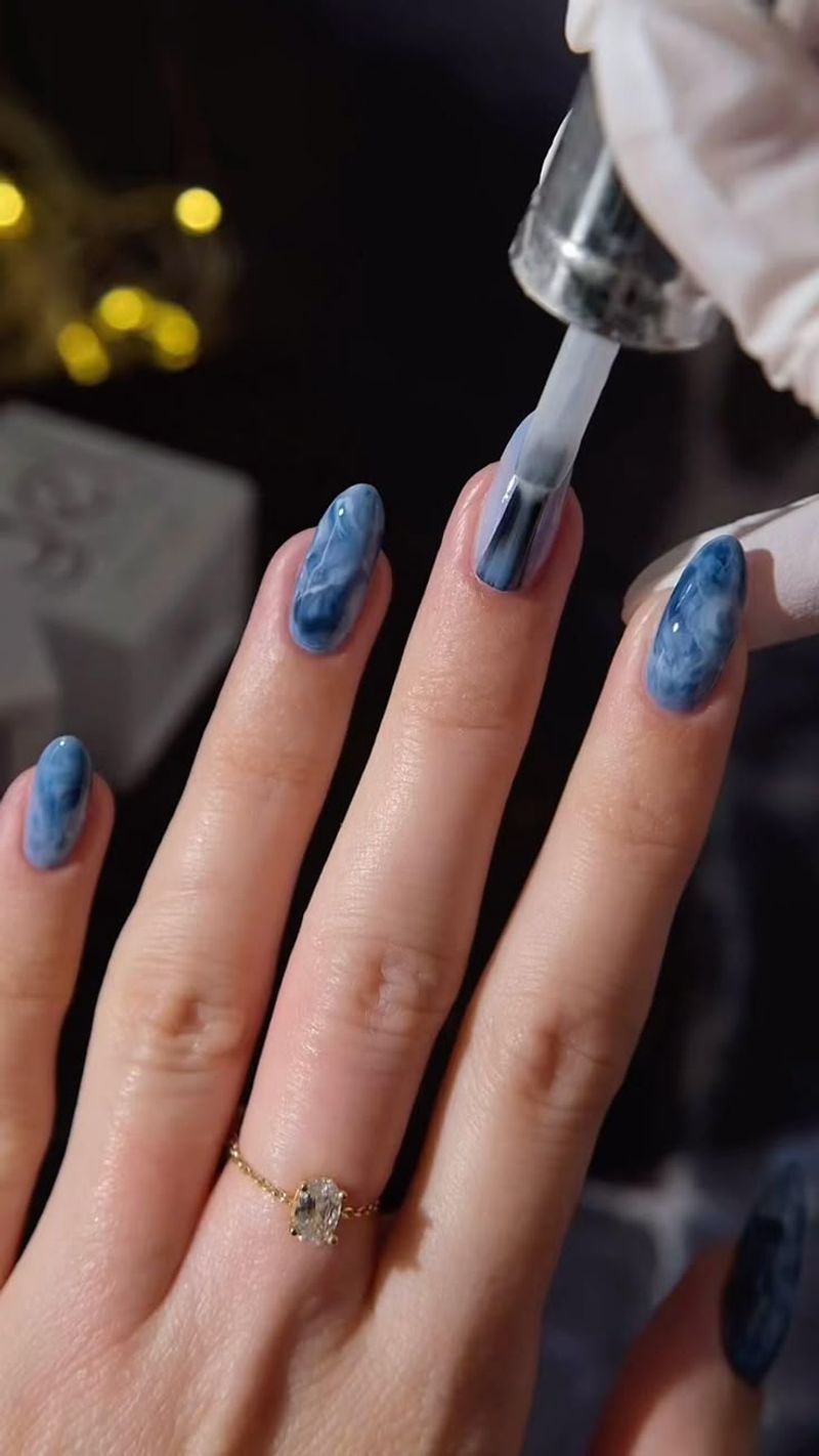 Midnight Ocean Swirls