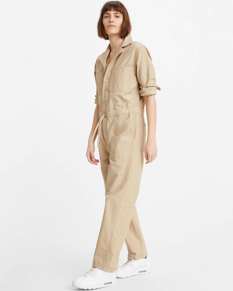 Khaki Utility Jumpsuit