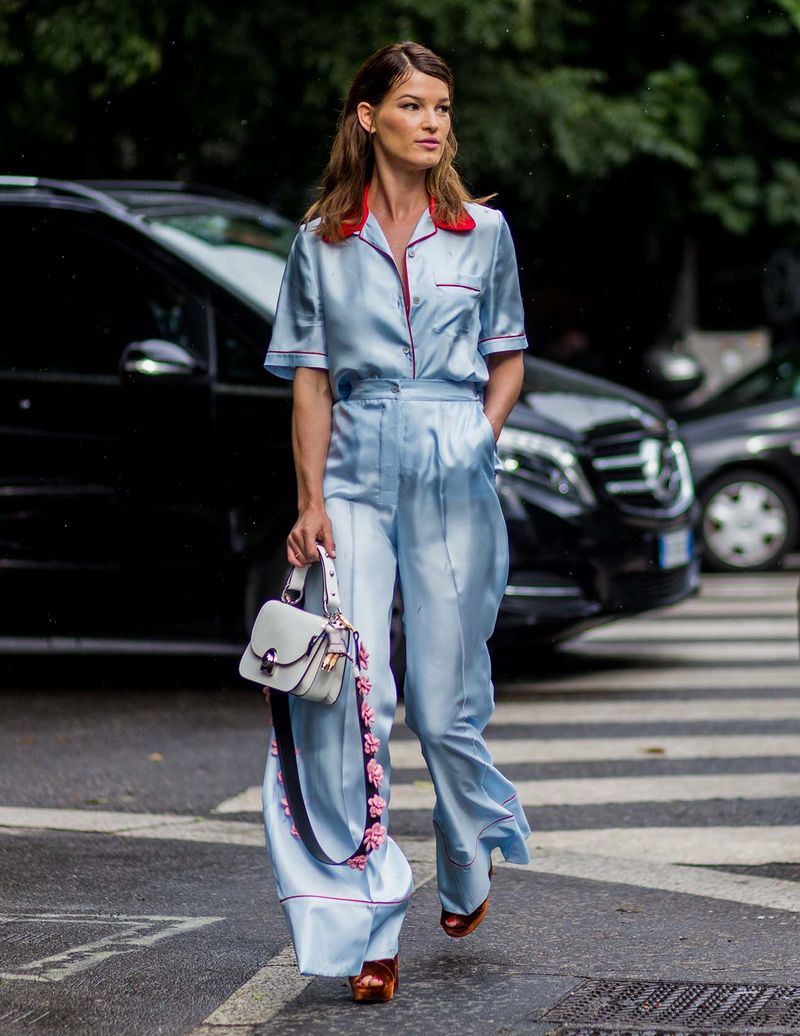 Silk Pajama Set Streetwear