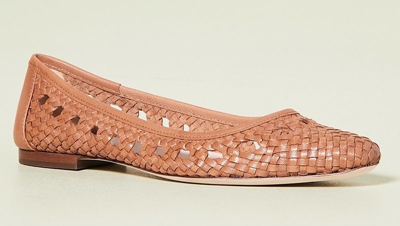 Woven Leather Flats