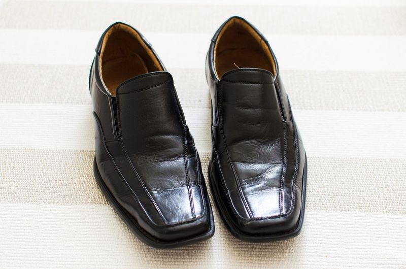 Creased Leather Loafers