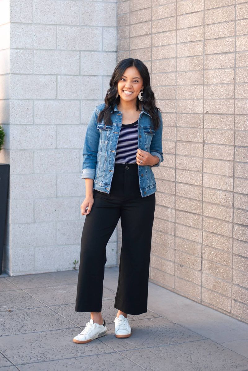 Wide-Leg Cropped Pants