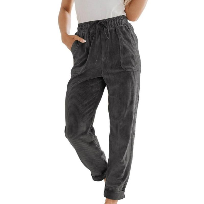 Corduroy Comfort-Waist Trousers