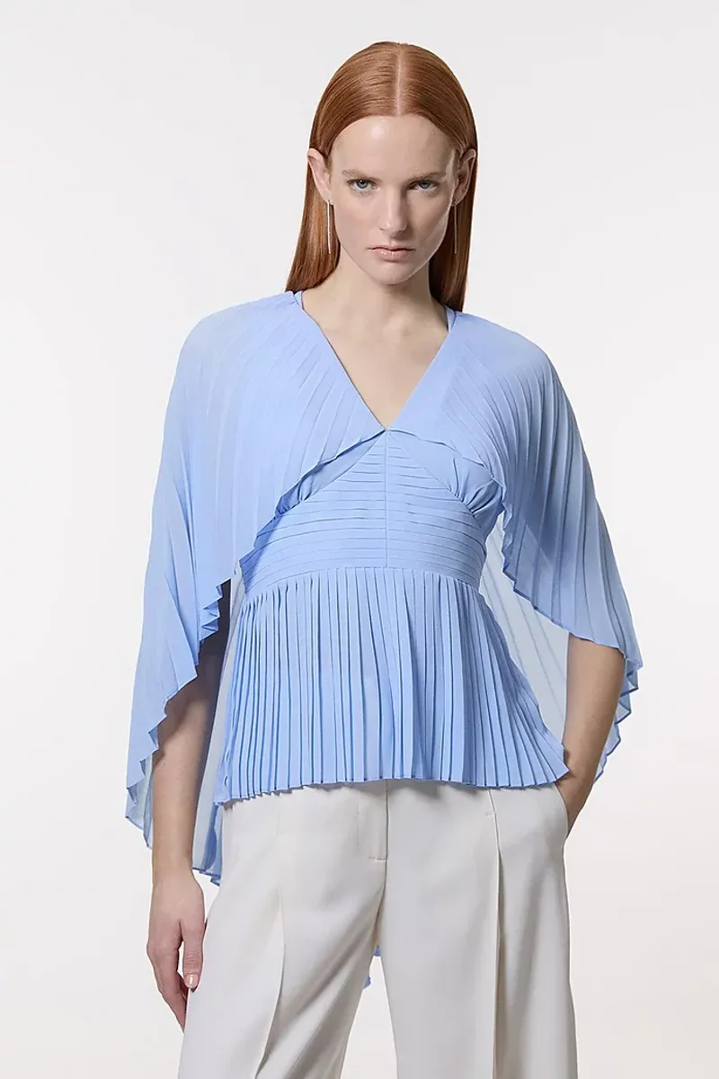 Cape Sleeve Blouse