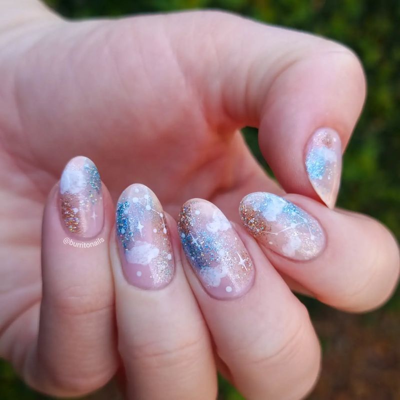 Milky Way Galaxy Nails