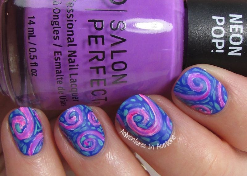 Whimsical Lavender Swirls