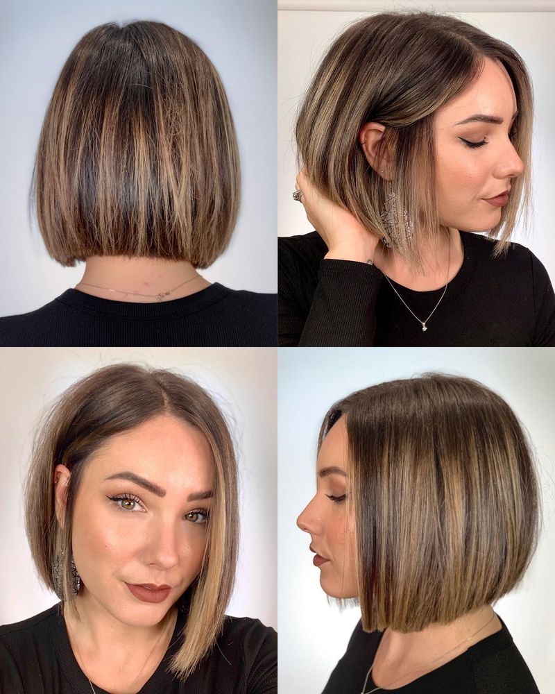 Bob despuntado con mechas