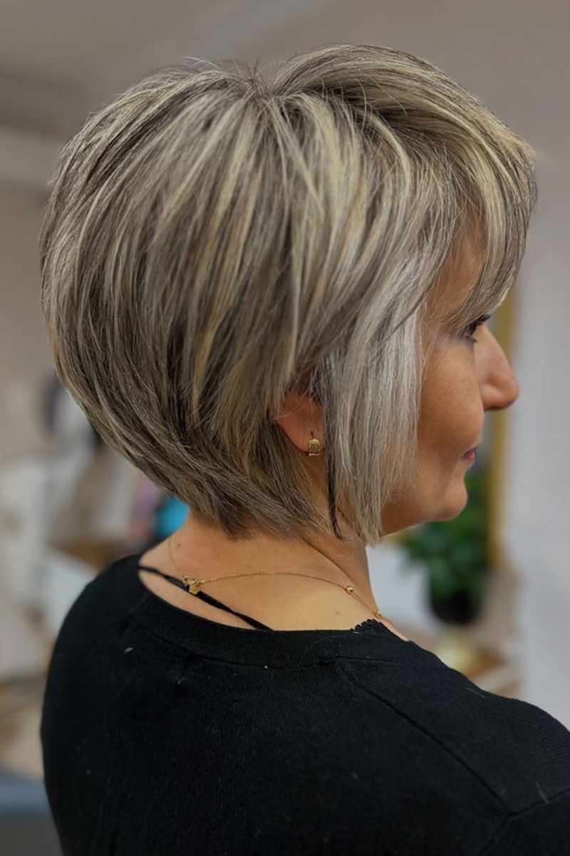 Layered Bob with Volume