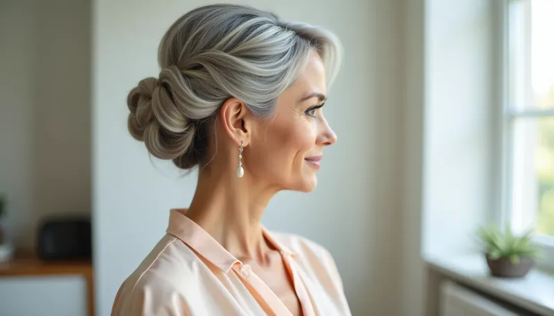Wispy Updo With Loose Tendrils