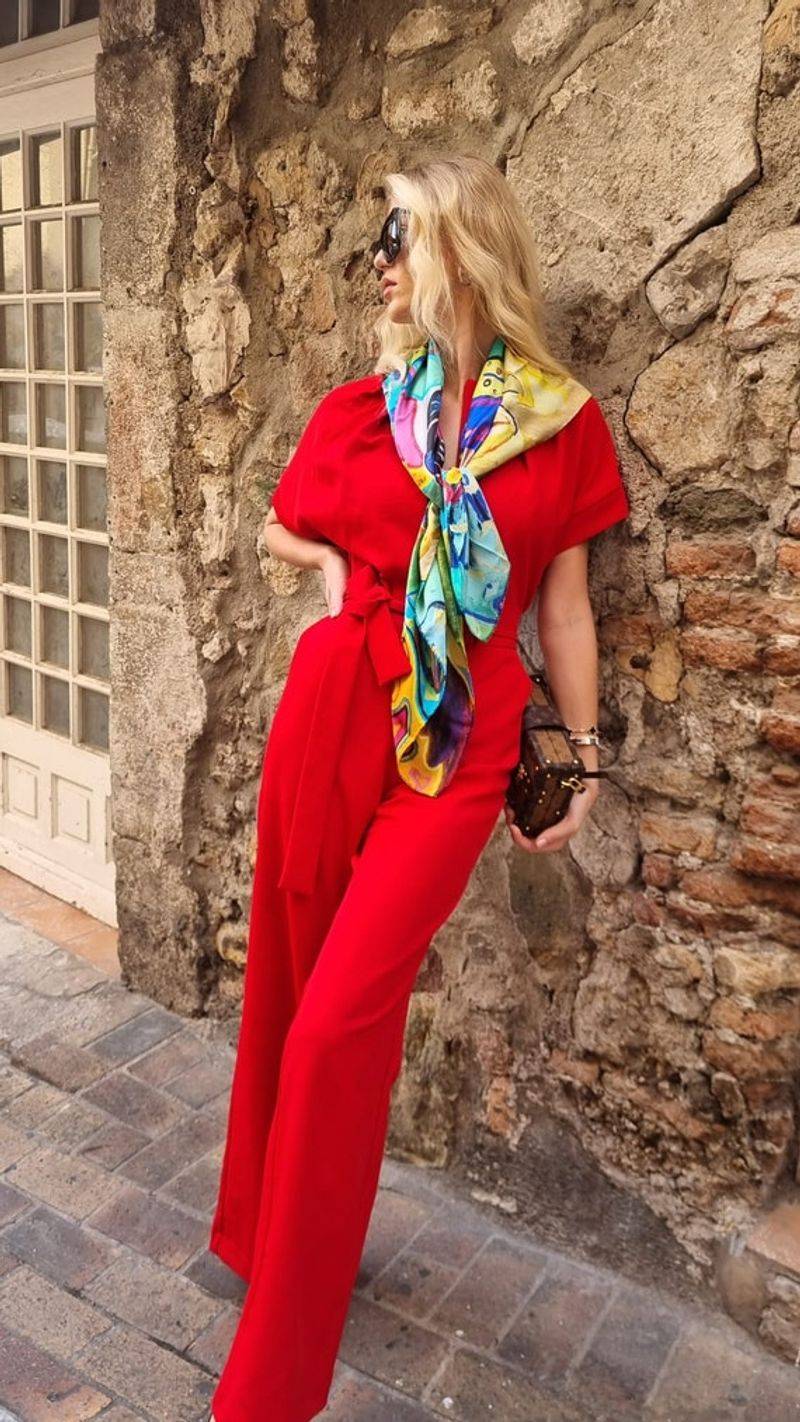 Dressy Jumpsuit with Statement Jewelry