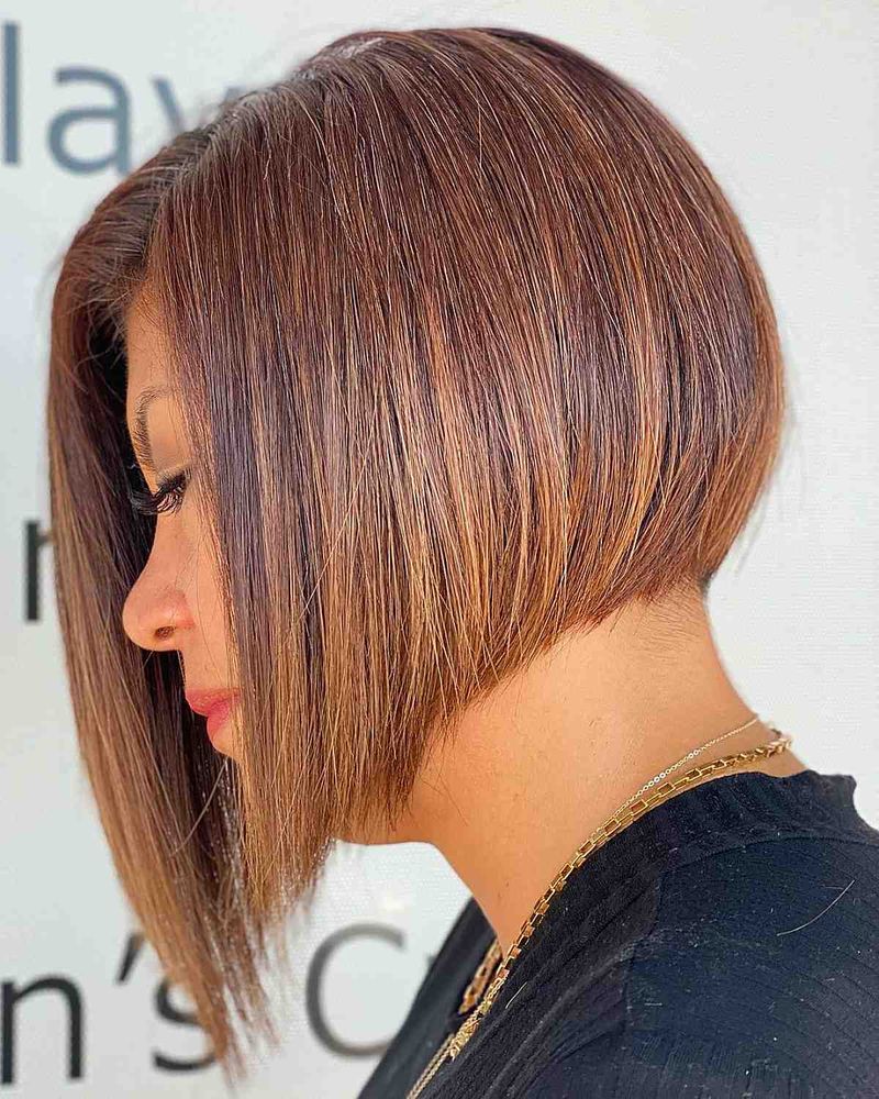 Asymmetrical Chin-Length Cut