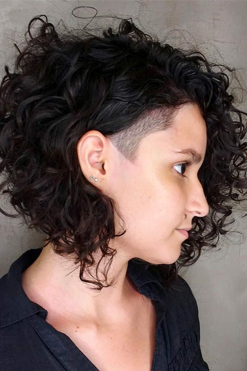 Layered Undercut Curls