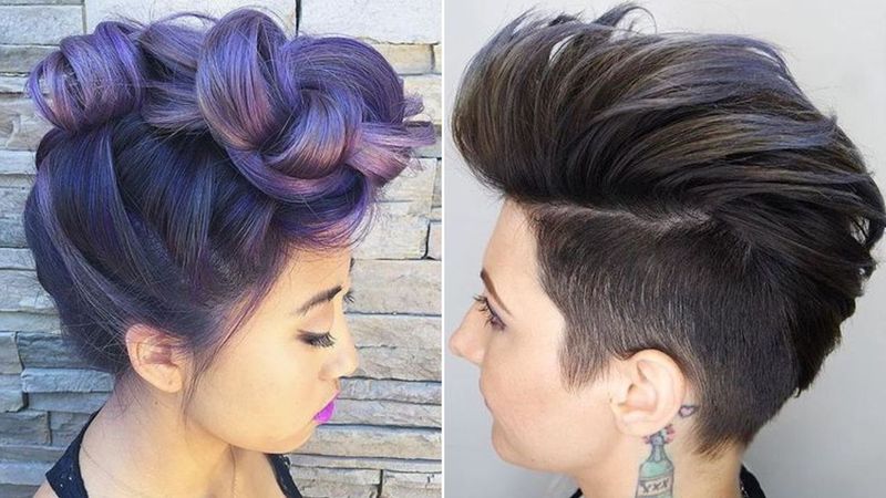 Feminine Faux Hawk Pixie