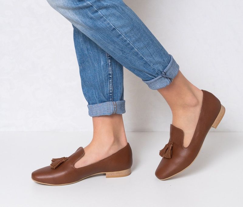 Hand-Painted Leather Loafers