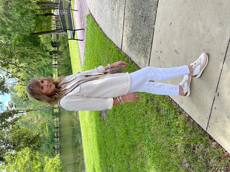 Lace Top with Cropped Trousers
