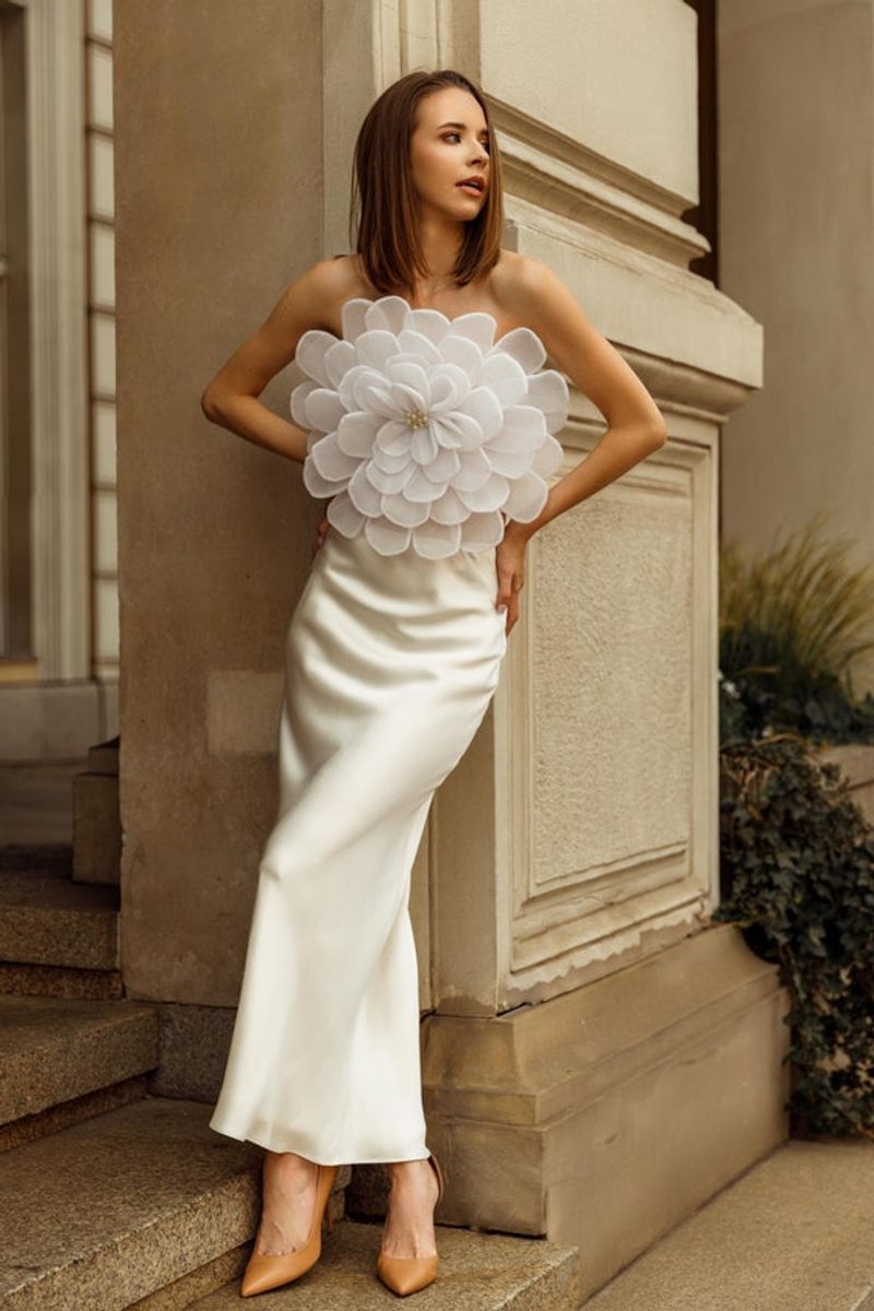 Bias-Cut Silk Skirt
