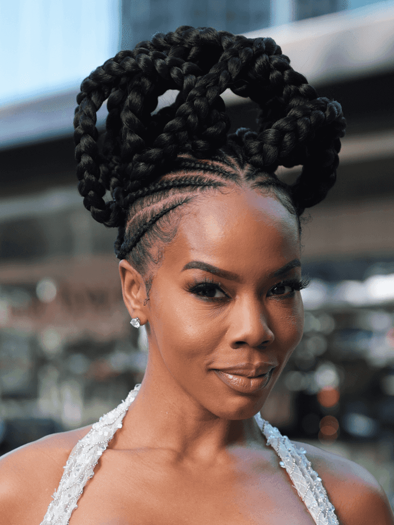 Cornrow Bun Architectural Wonder