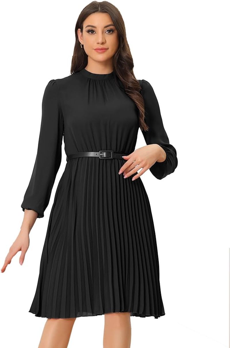 Pleated A-Line Elegance