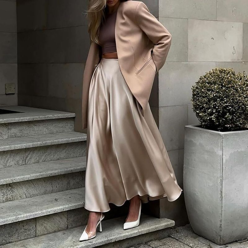 Satin Slip Skirt Sensation