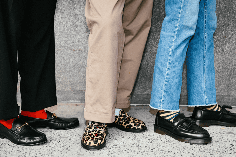 Pleated Trousers and Penny Loafers