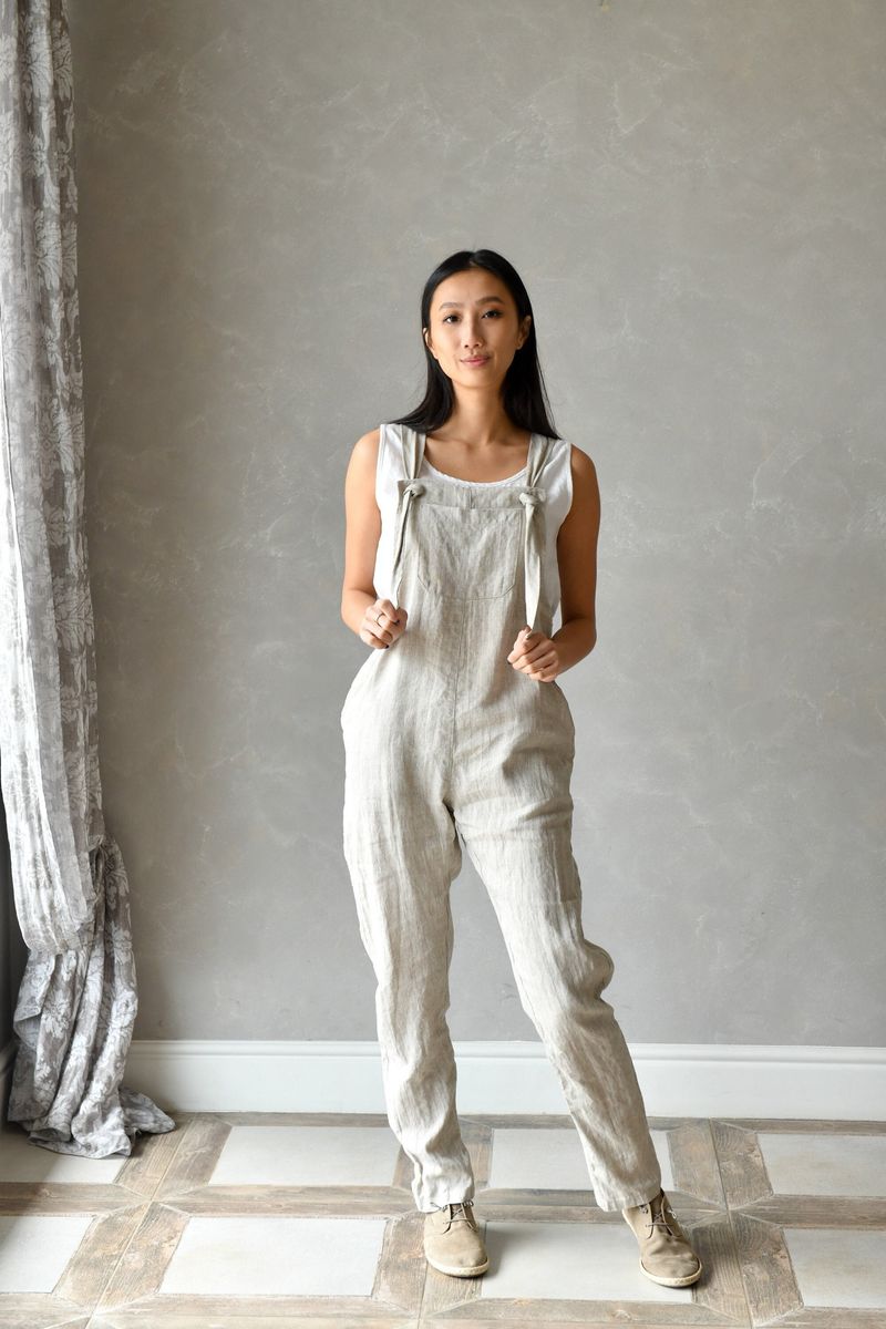 Sleeveless Linen Jumpsuit