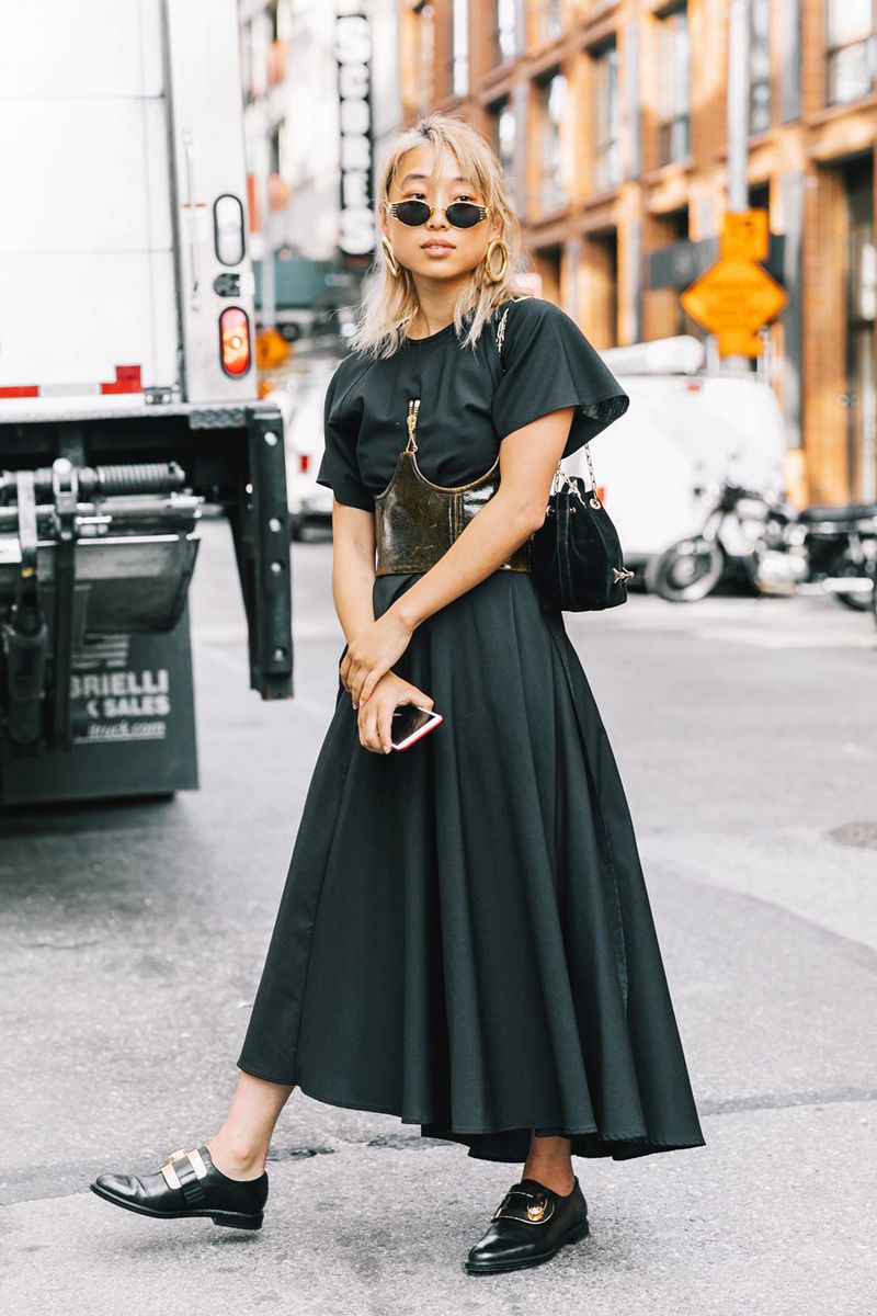 Loafers with Midi Skirts