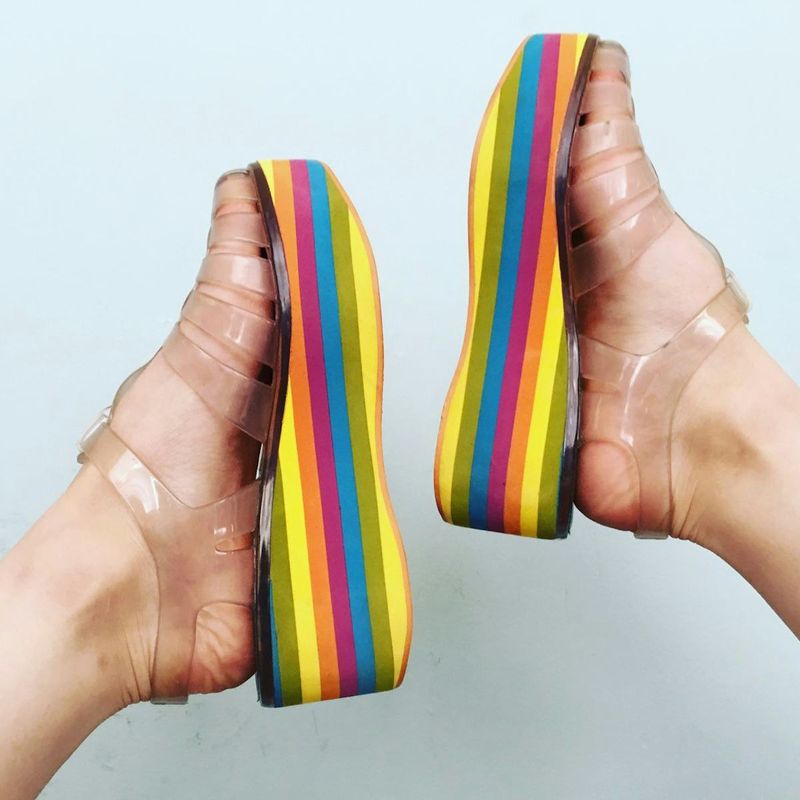 Rainbow Jelly Sandals Have Lost Their Shine
