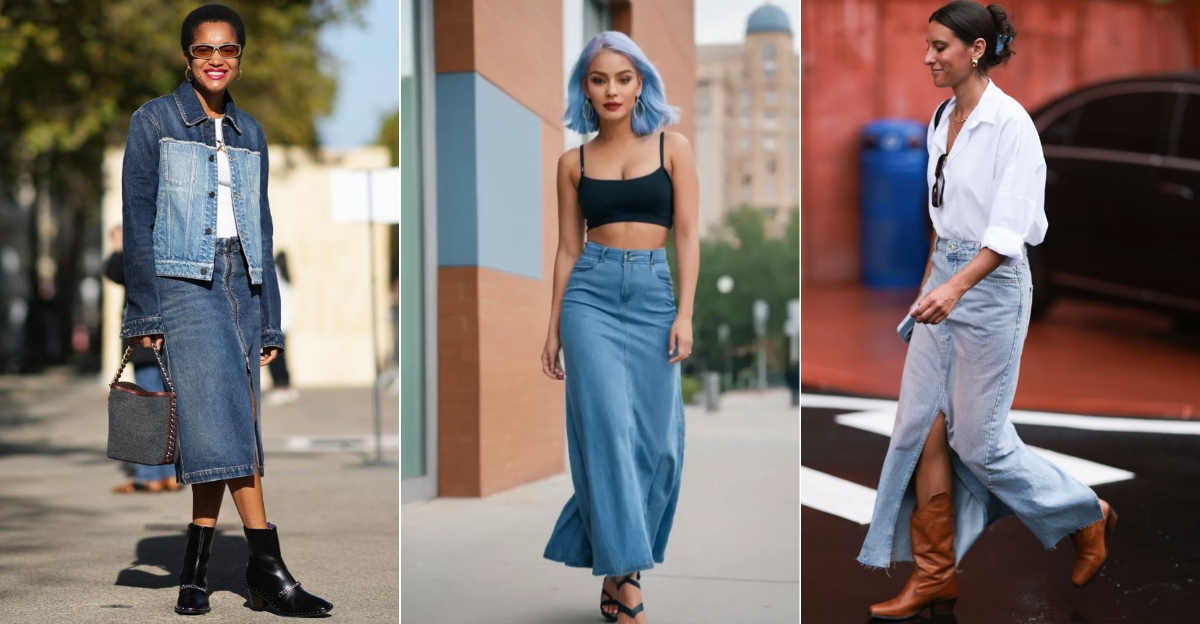 Long Denim Skirts Are In – Here Are 18 Shoes That Actually Work With Them