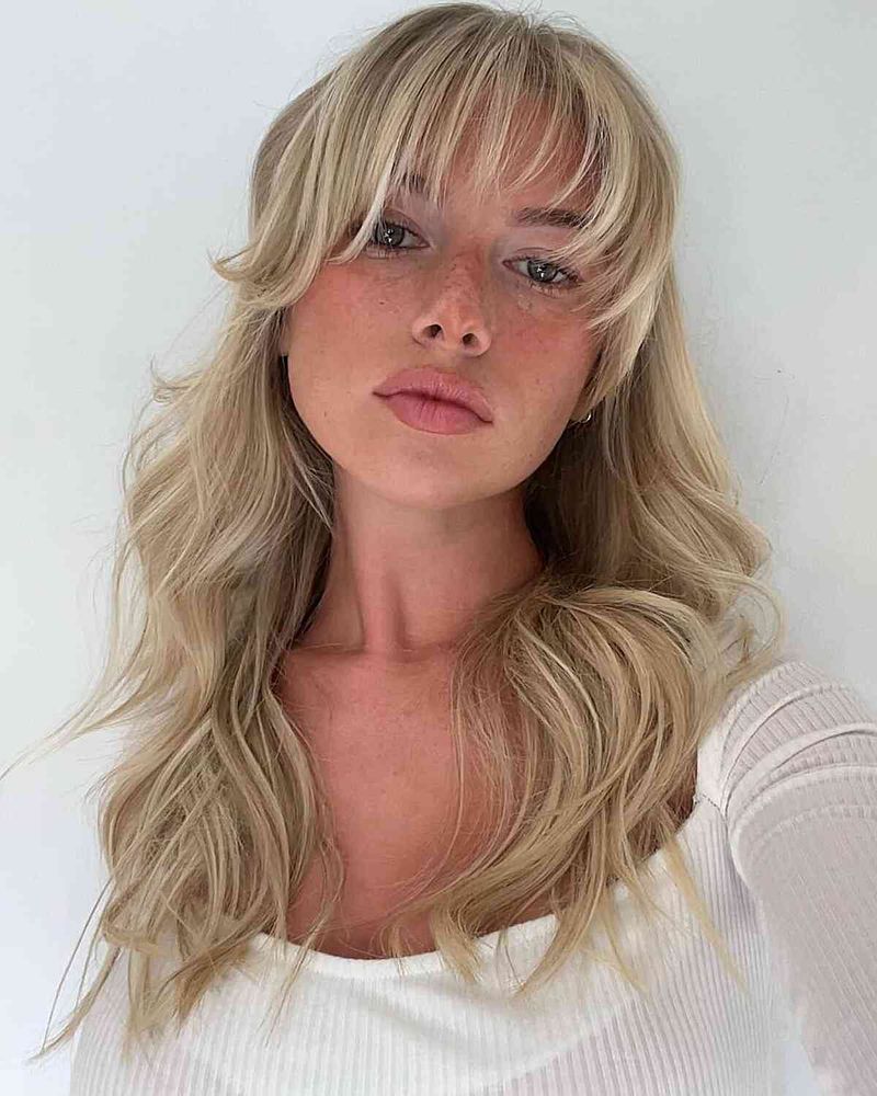 Wispy Side-Swept Bangs