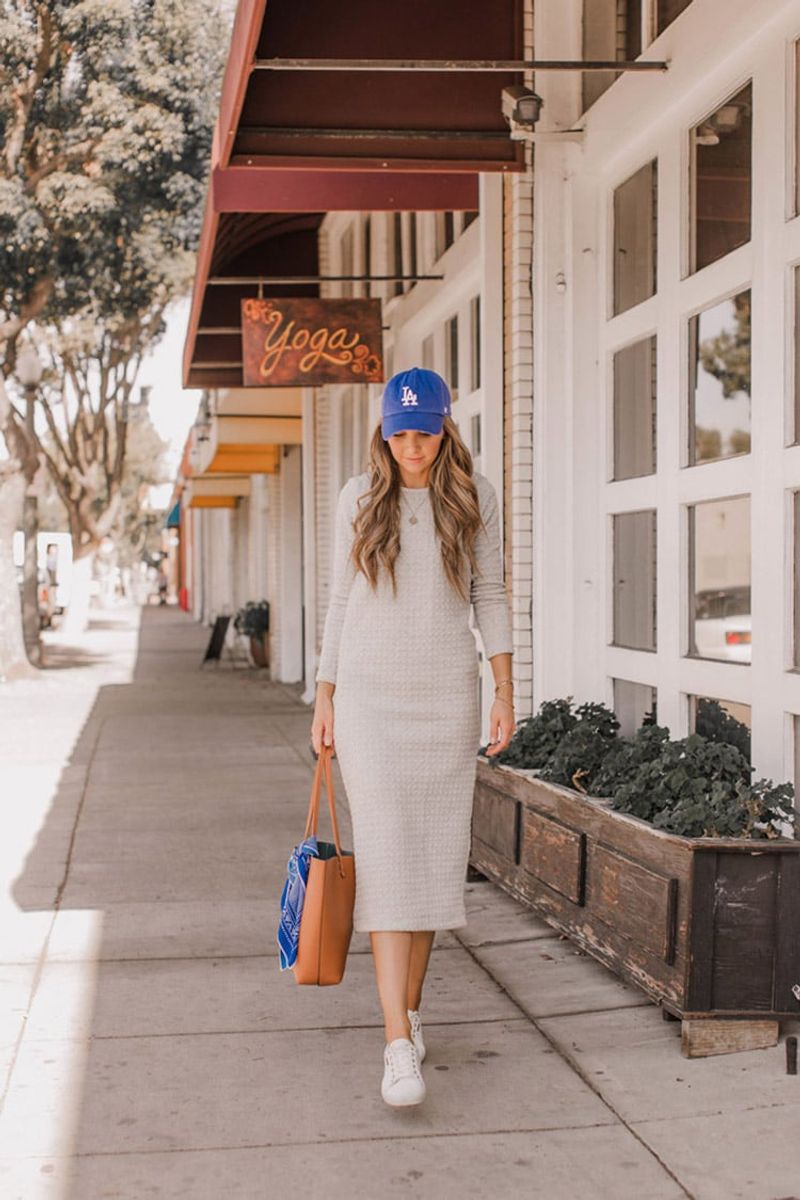 Sweater Dress & Sneakers Combo