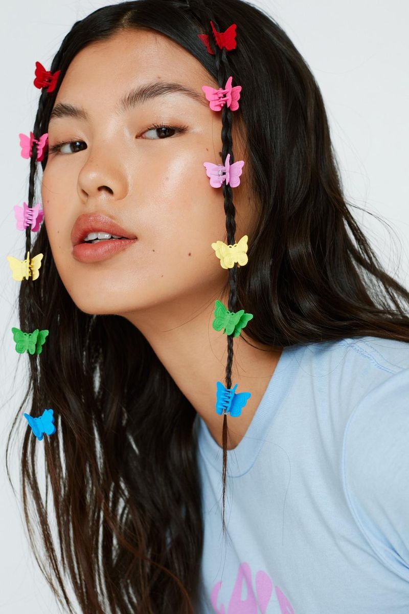 Clips mariposa
