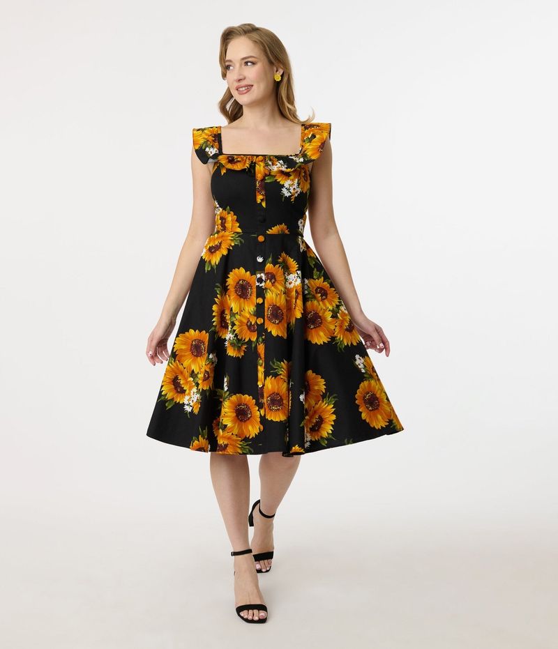 Sunflower Swing Dress