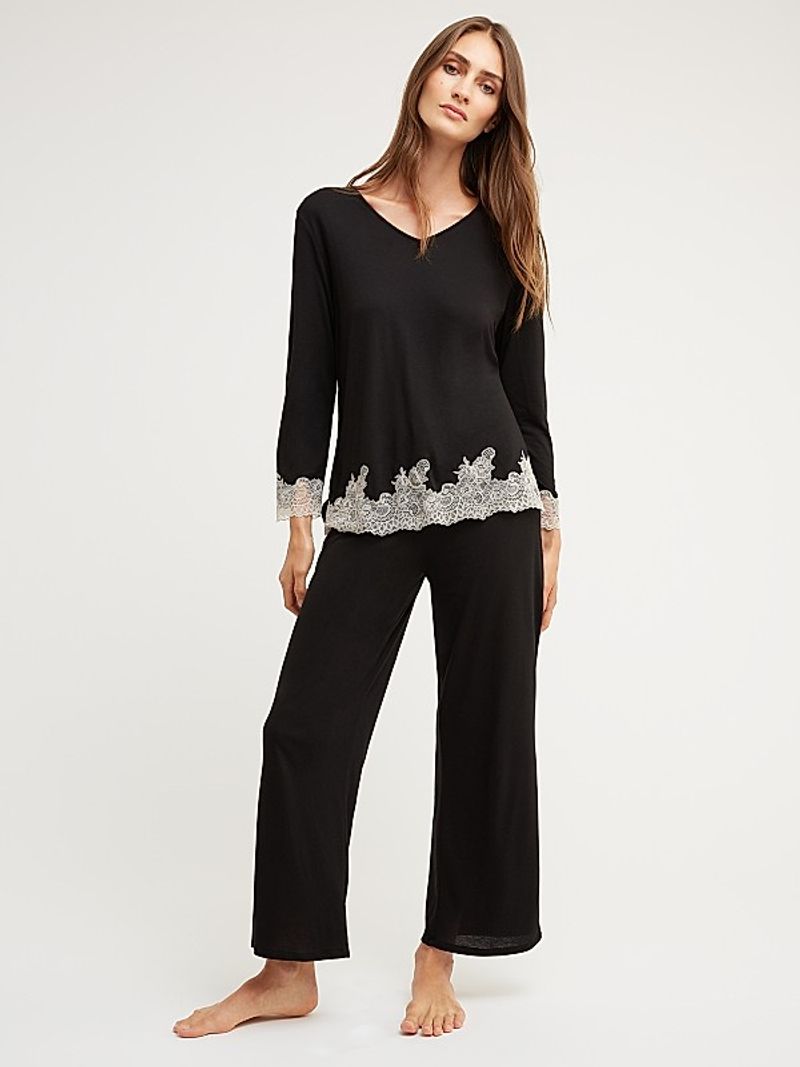 Scalloped-Edge Pajamas