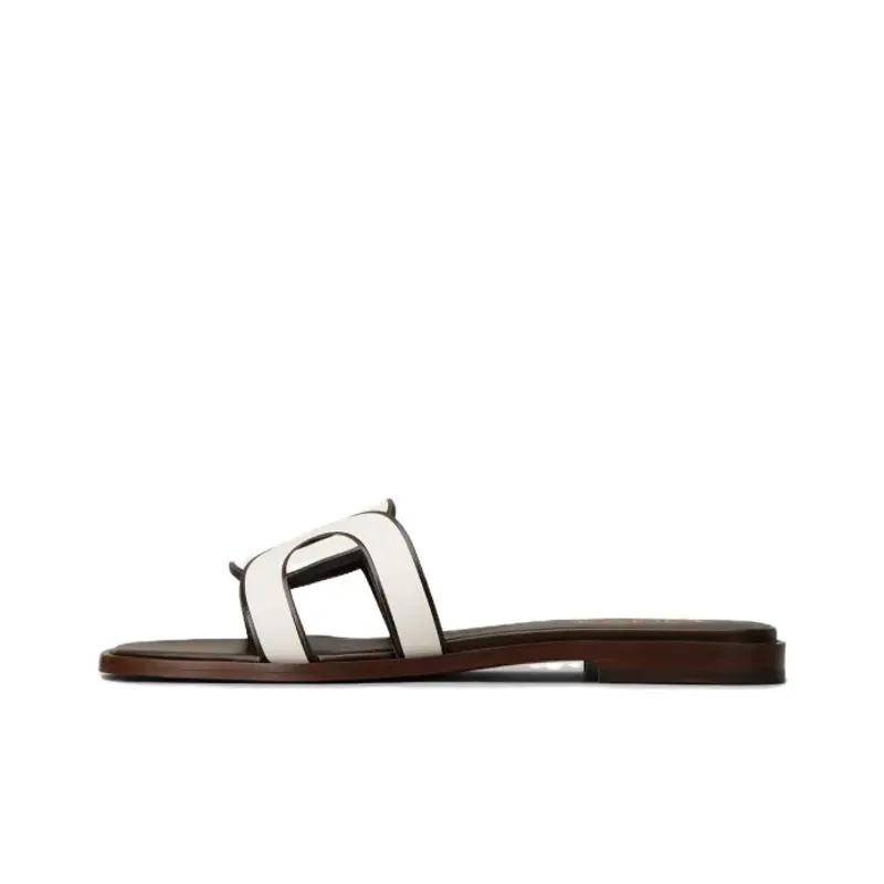 Tod's Leather-Trimmed Canvas Sandals