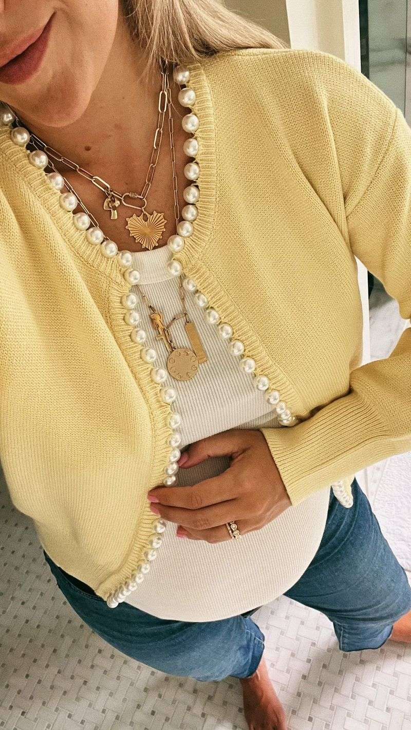 Pastel Cardigans With Pearl Buttons Scream 'Senior Discount'