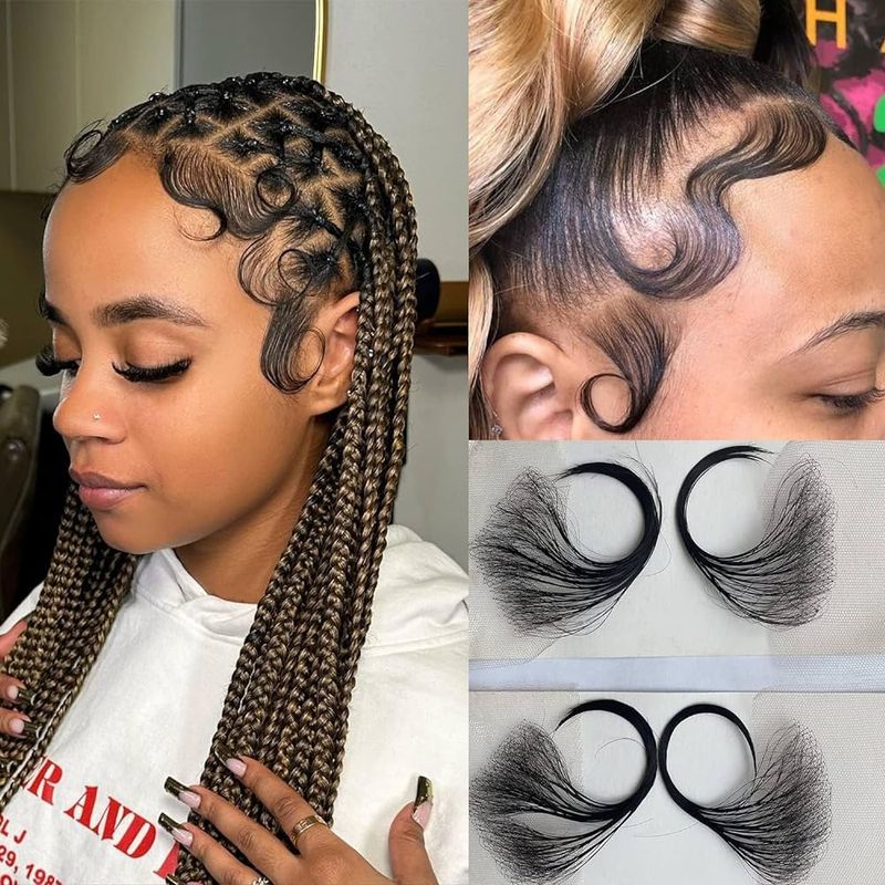 Micro Braids with Baby Hair
