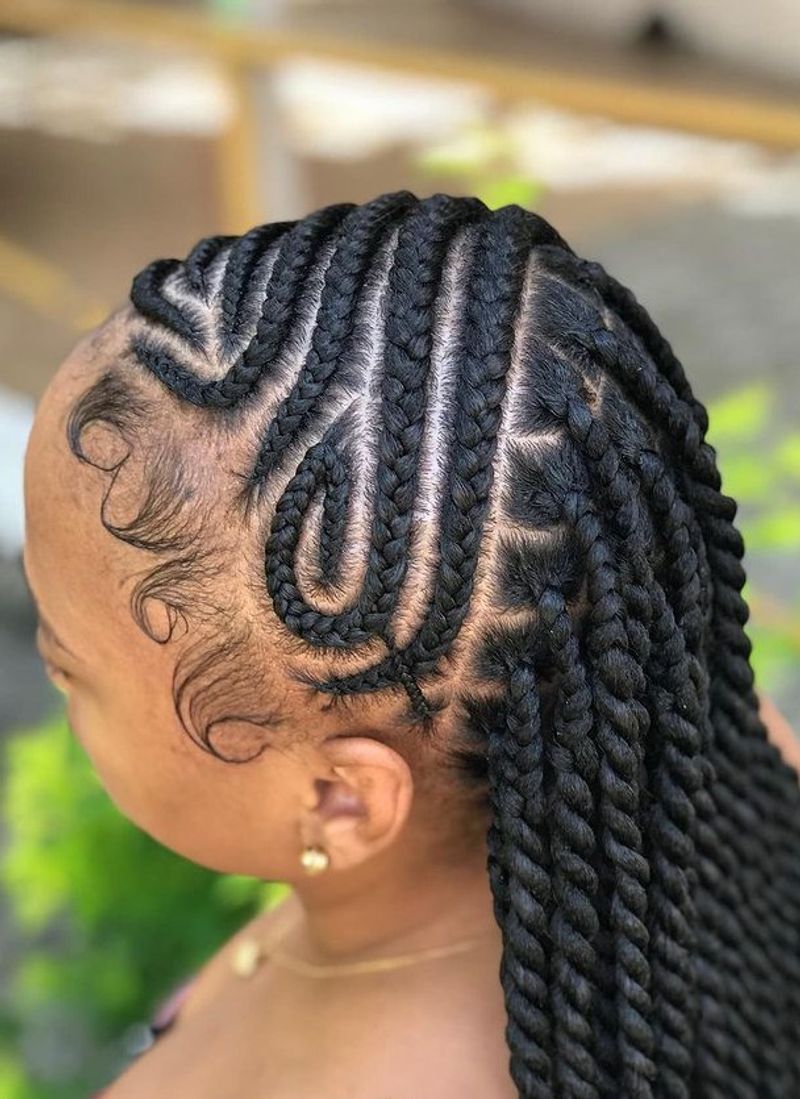 Micro Braids with Geometric Parts