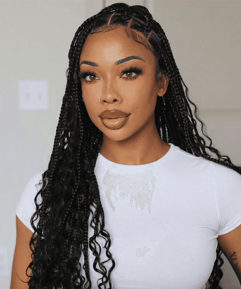 Micro Braids with Tapered Ends