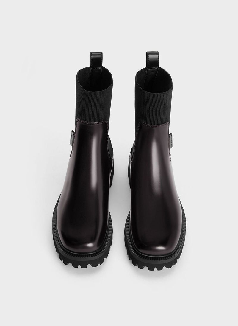 Stylish Burgundy Boots