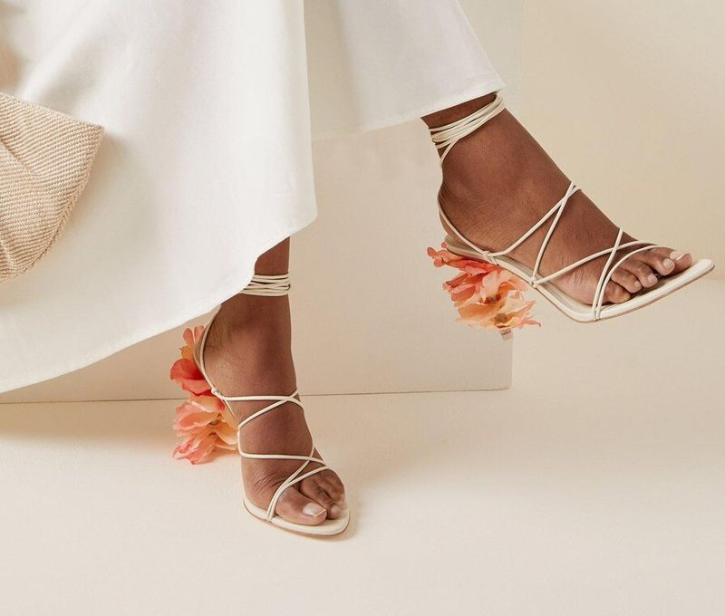 Delicate Lace-Up Sandals