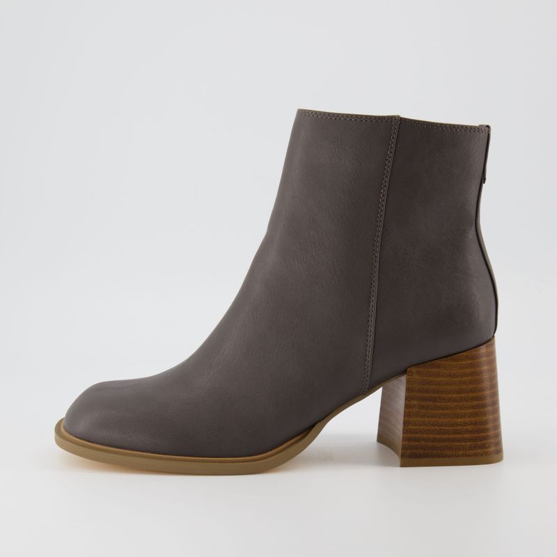 Charcoal Gray Ankle Boots