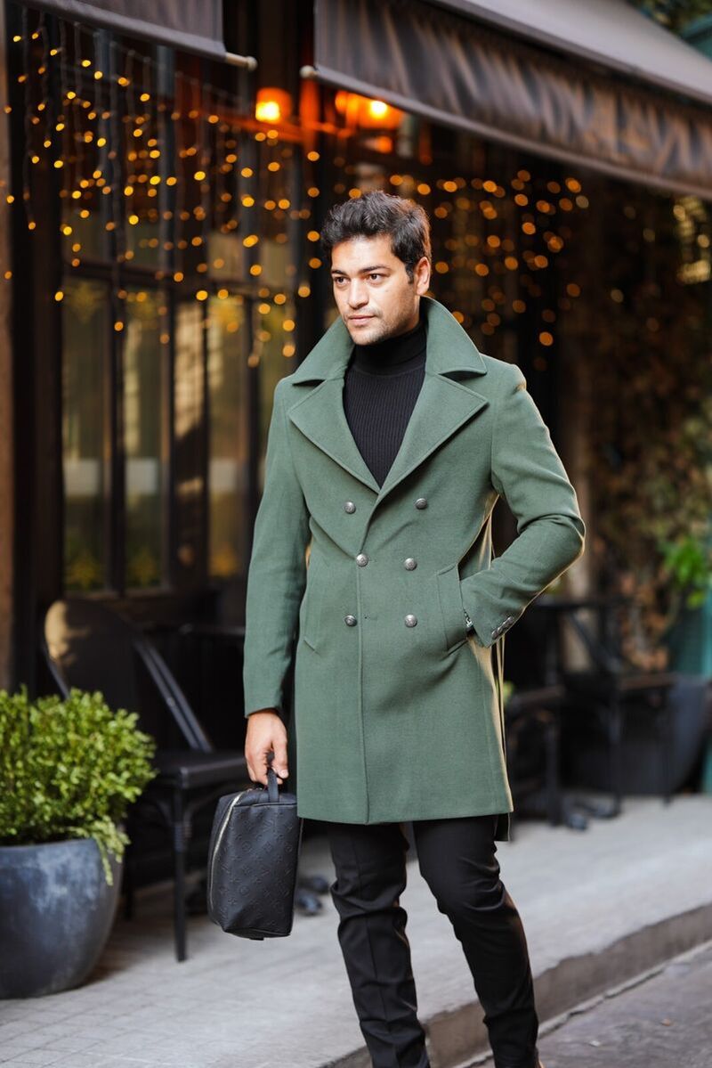 Hunter Green Wool Coat