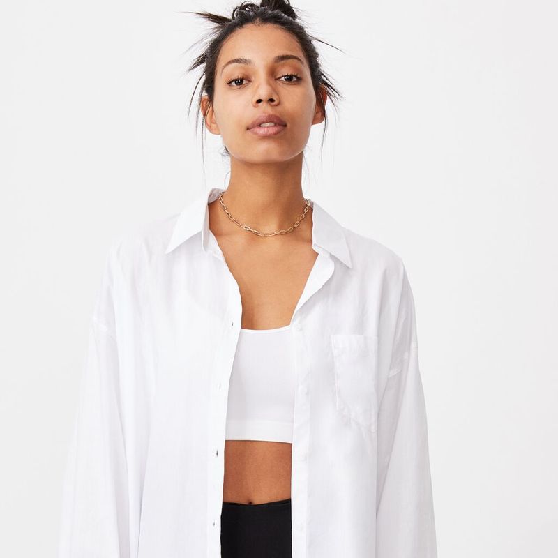 Visible Lingerie Under White Clothes