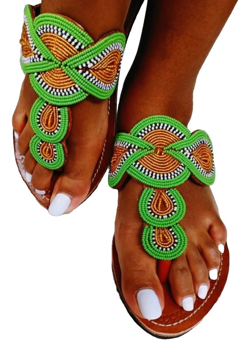 Artisanal Beaded Sandals