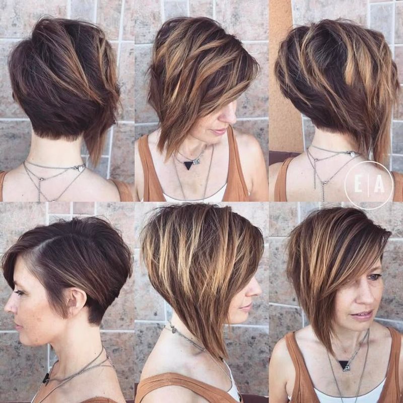 Asymmetrical Angled Cut