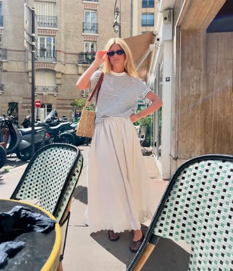 Cooling Fabric Maxi Skirt