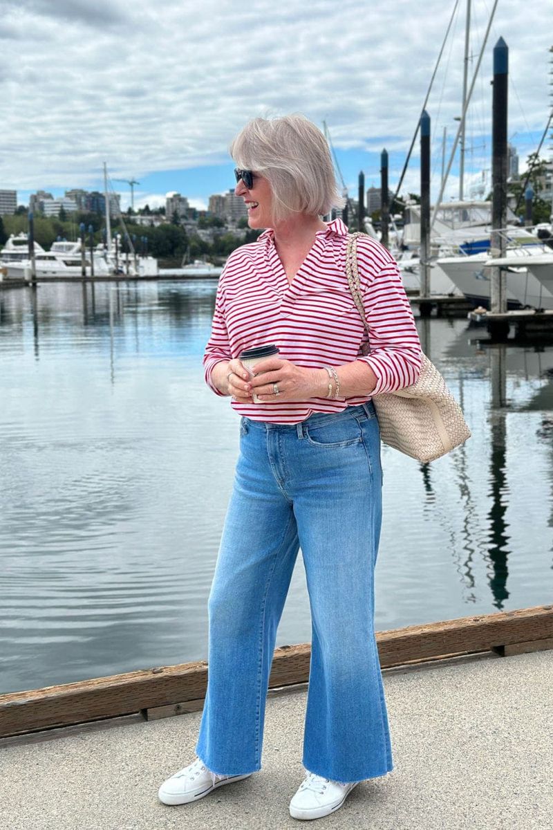 Striped Breton Top Casual Chic