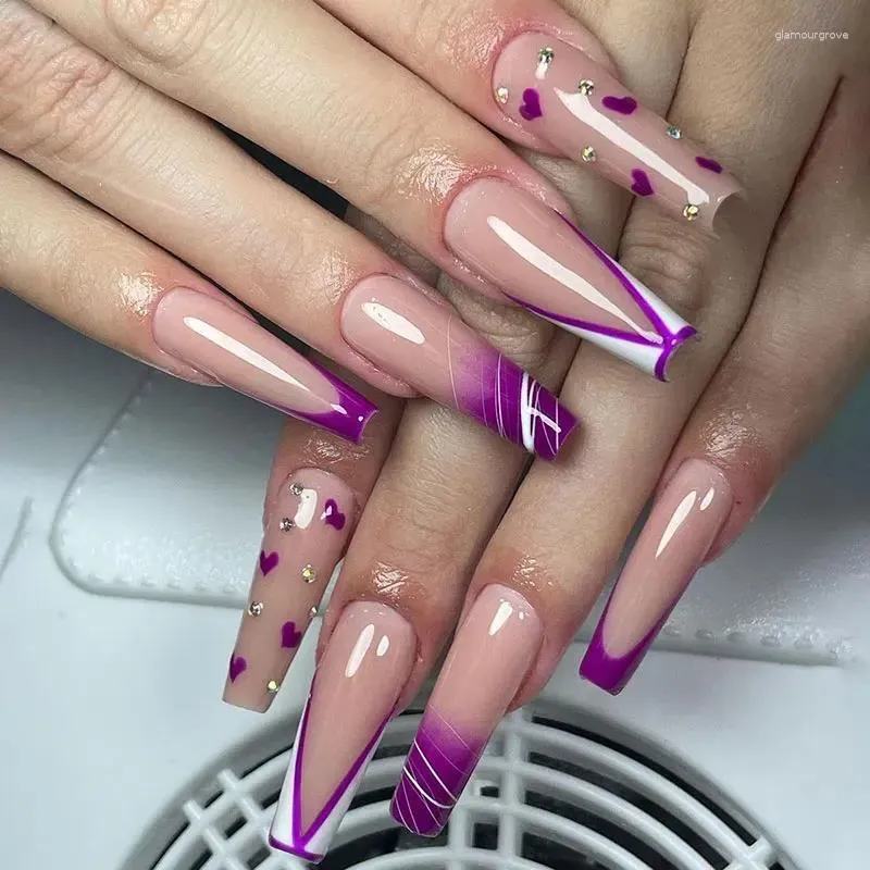 Rhinestone Purple Border