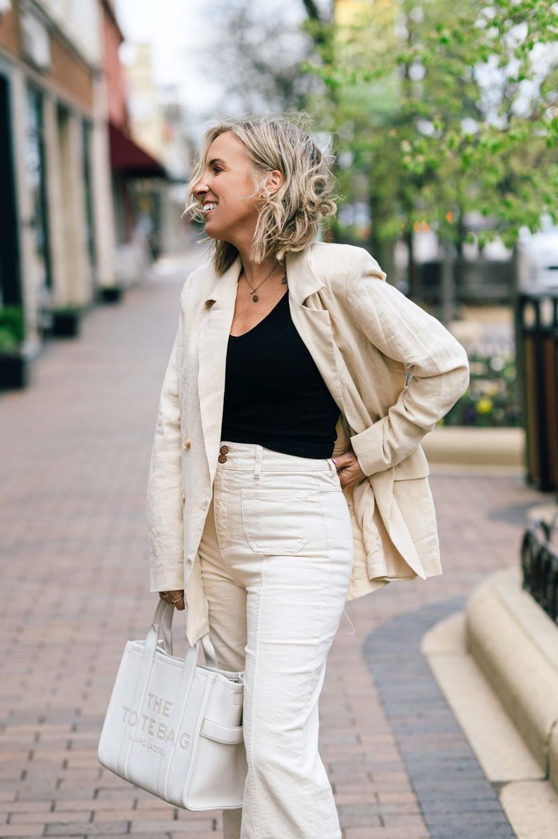 Oversized Linen Blazer