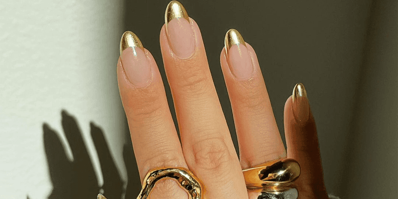 Metallic French Tips